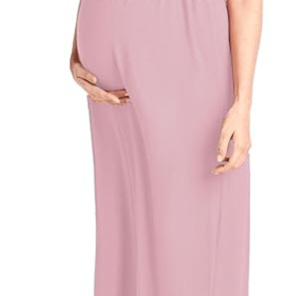 *Maternity* Women's Long Dress – Sleeveless Empire Waist - Picture 2 of 5